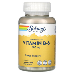 Solaray, Vitamin B6 100 мг, 120 капс