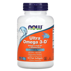 NOW, Ultra Omega 3D 900 мг