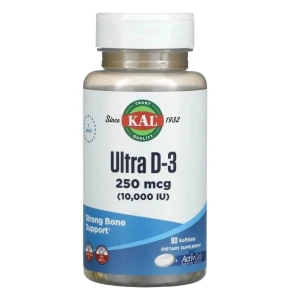 KAL, Ultra D-3 10000 МЕ ActivGels, 90 капс