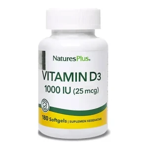 Natures Plus, Vitamin D3 1000 МЕ, 180 софтгель