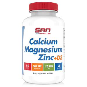 SAN, Calcium Magnesium Zinc + D3, 90 табл