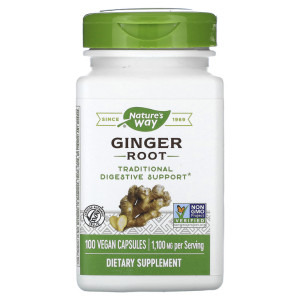 Nature's Way, Ginger Root, 100 капс (50 порций)