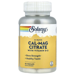 Solaray, Cal & Mag 2:1, 90 капс