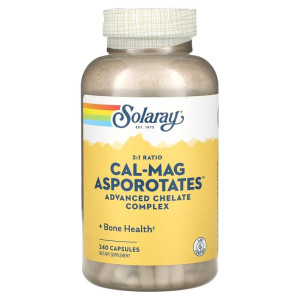 Solaray, Cal-Mag Asporotate 2:1, 240 капс