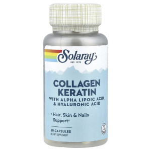 Solaray, Collagen Keratin + ALA, 60 капс