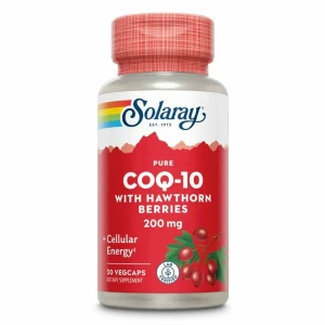 Solaray, CoQ10 Hawthorn Berries 200 мг, 30 капсул