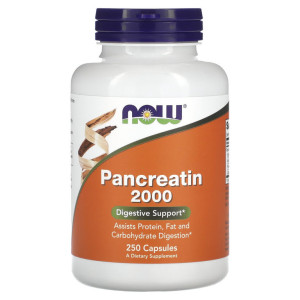 NOW, Pancreatin 200 мг