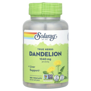 Solaray, Dandelion 520 мг, 180 капсул