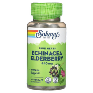 Solaray, Echinacea & Elderberry, 100 капсул