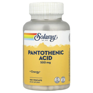 Solaray, Pantothenic Acid 500 мг, 100 капс