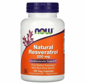NOW, Resveratrol 200 мг