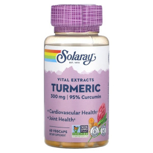 Solaray, Turmeric 300 мг, 60 капс