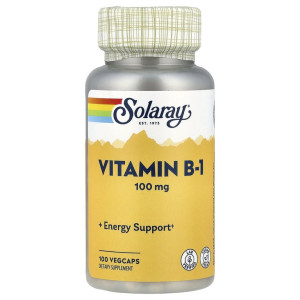 Solaray, Vitamin B1 100 мг, 100 капс